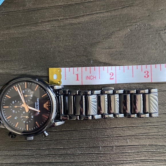 Emporio Armani Men’s Chronographic Dress Watch with Quartz Movement - Picture 10 of 12